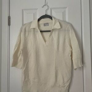 Frank & Oak Knit Cream Sweater